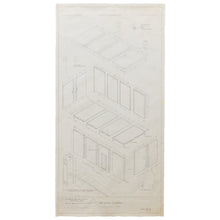 Load image into Gallery viewer, Elevator Drawing by Michael Brewster  Ink and Colored Pencil on Paper 41.5 x 30 inches 105.5 x 76.25 centimeters
